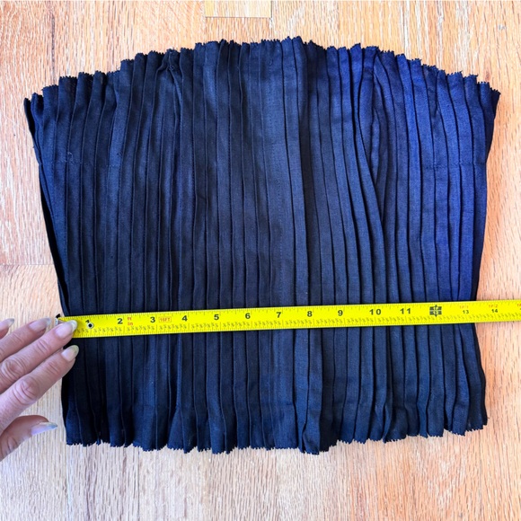 STAUD Parma Strapless Pintuck Linen Corset Top Black Size 6 NWT - Picture 7 of 15